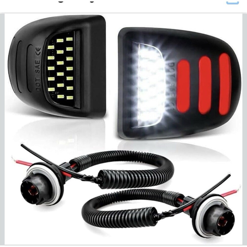 Bestview LED License Plate Lights Red OLED Lamp Assembly CHEVY/GMC/CADILLAC